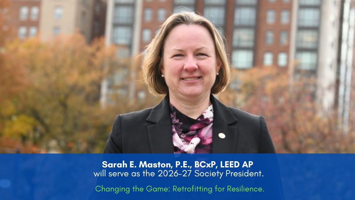 Sarah E. Maston installed as 2026–27 ASHRAE Society President